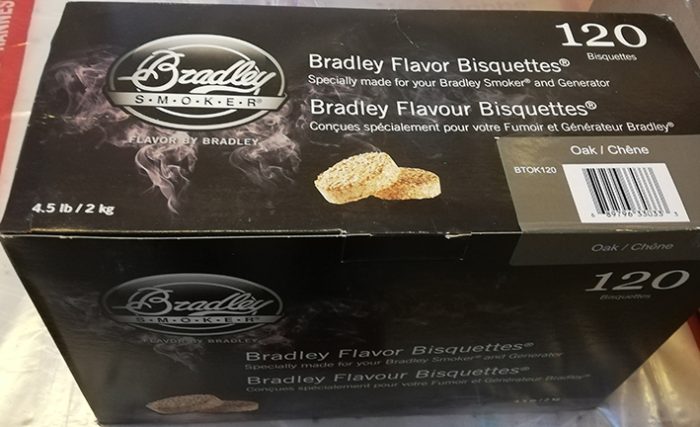 Bradley Smokers Eik Oak 120 stk. Røykbriketter